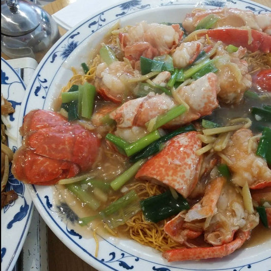 #048-Baked Lobster: Spring Onions