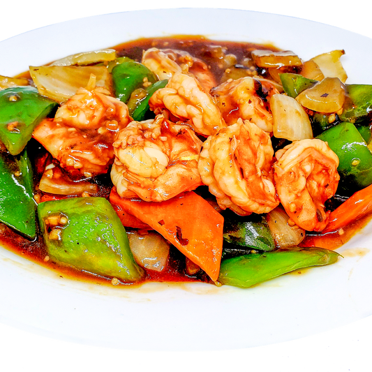 #063-King Prawns In Chilli Black Bean Sauce