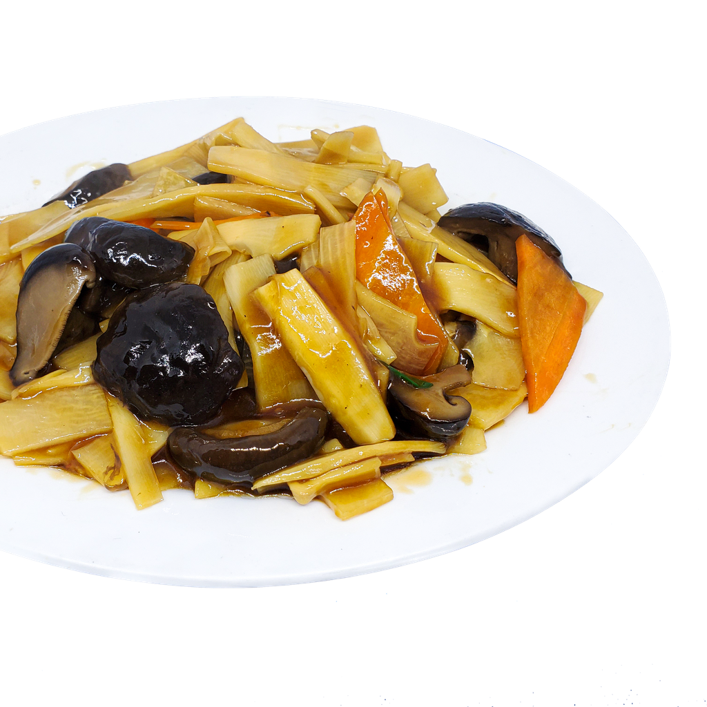 #119-Fried Chinese Mushrooms & Bamboo Shoots