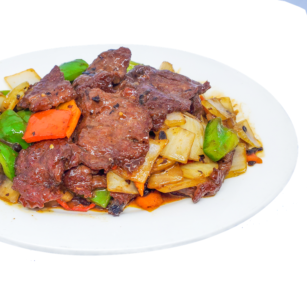 #078-Sizzling Fillet Steak in Black Bean Sauce