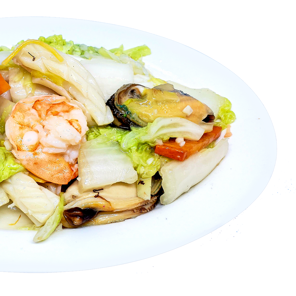 #132-- Grilled Noodles with Mixed Seafood
