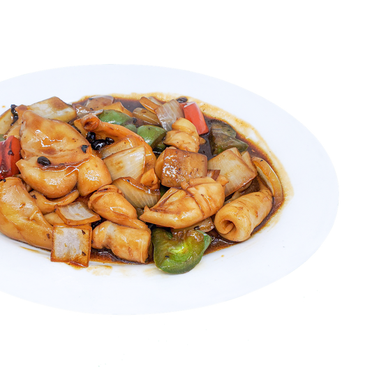 #058-Fried Squid with Chilli Black Bean Sauce