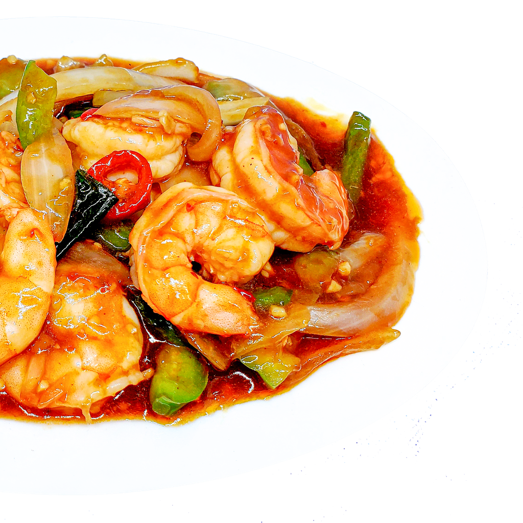#069-King Prawns Szechuan Style