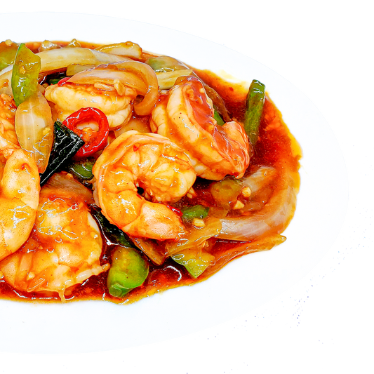 #069-King Prawns Szechuan Style