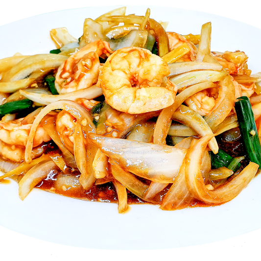 #071-Sizzling King Prawns