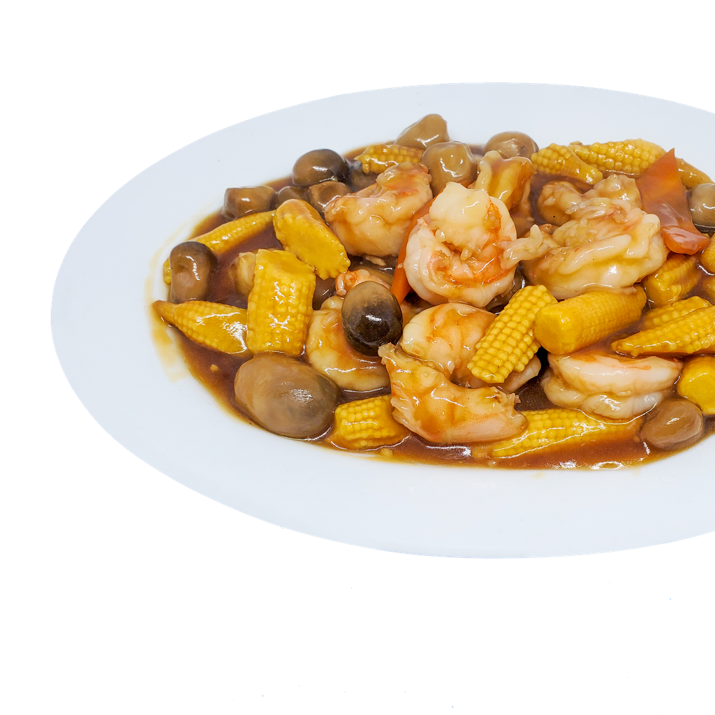 #062-King Prawns in Oyster Sauce