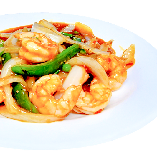 #067-King Prawns with Ginger & Spring Onion