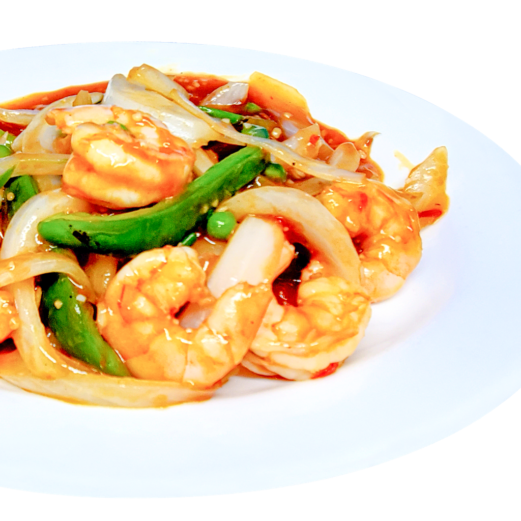 #067-King Prawns with Ginger & Spring Onion